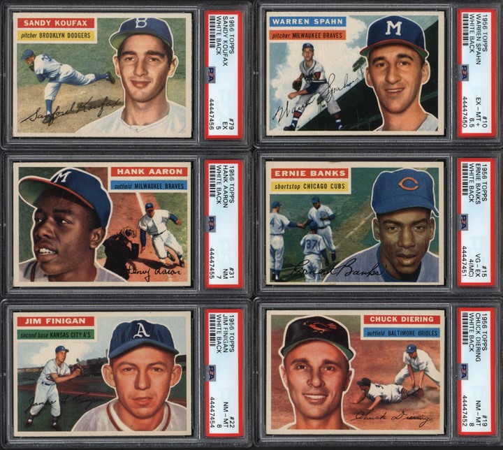 - 1952-57 Topps Partial Sets w/Major Hall of Famers & PSA Graded (325+)