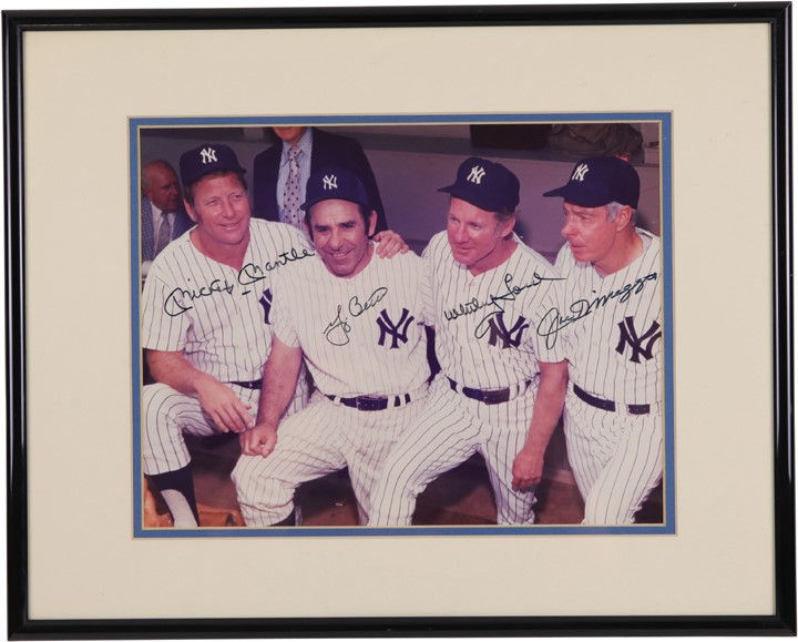 - NY Yankees Signed Prints, Photos, & Book Mantle and DiMaggio
