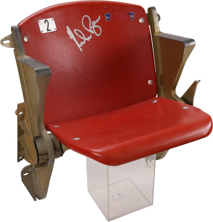 Baseball Memorabilia - Arlington Stadium Seat Signed by Nolan Ryan