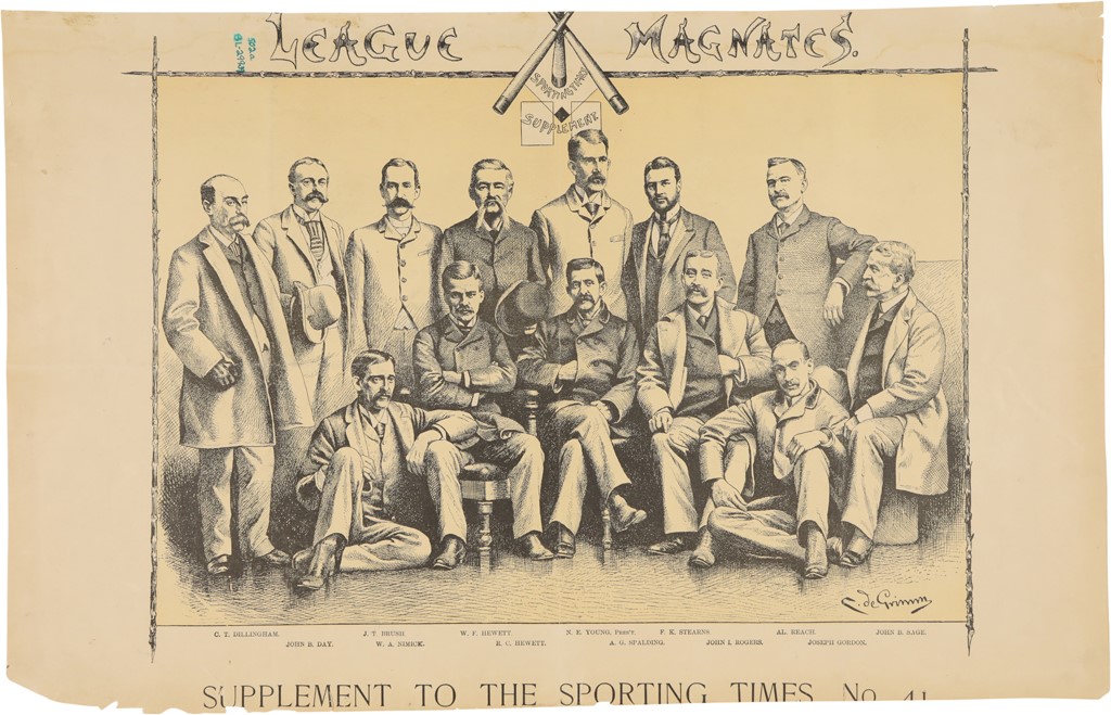 1888 "League Magnates" Sporting Times Supplement