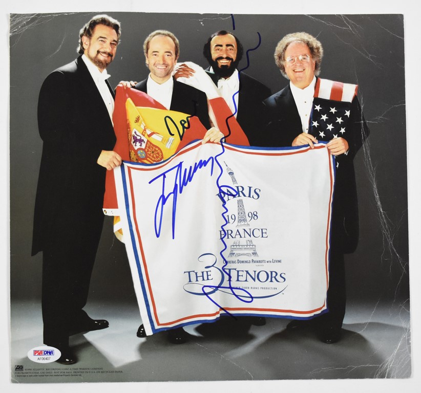 Rock And Pop Culture - 1998 "The Three Tenors" PSA 10 Signed Photo (PSA)