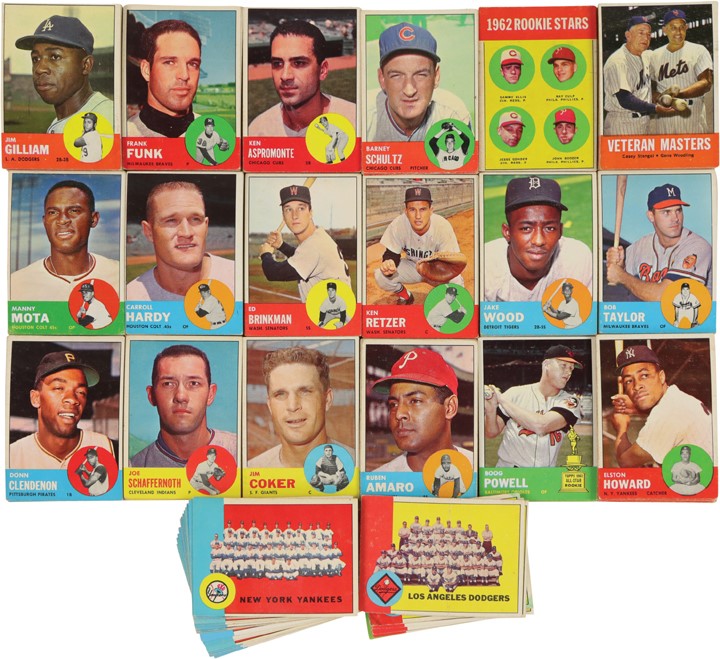 Baseball and Trading Cards - 1963 Topps Baseball Stars Find (631)