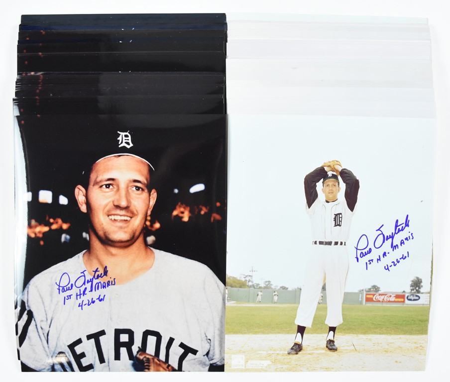 The Joe Miller Collection - Detroit Tiger Paul Foytack Autographed Photos (84) - From the JM Miller NY Yankees Collection