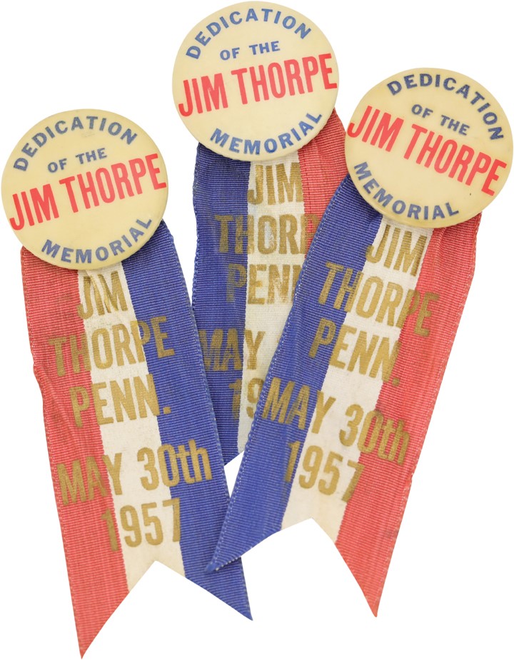 - Jim Thorpe Memorial Pins (3)