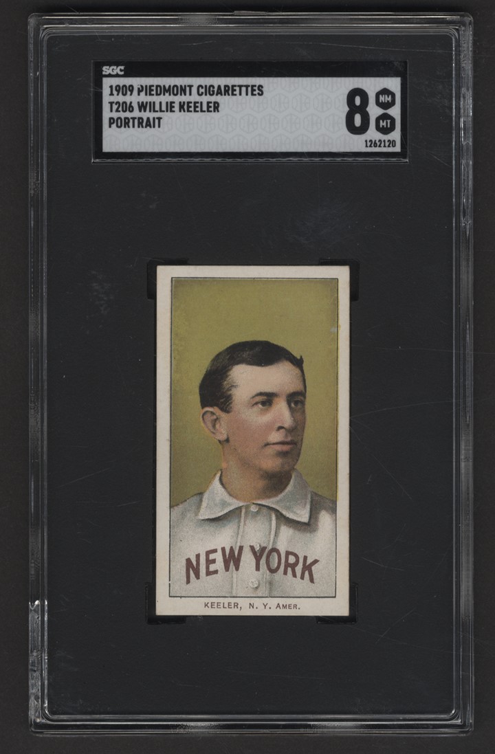 Baseball and Trading Cards - 1909 T206 Willie Keeler (SGC 8)