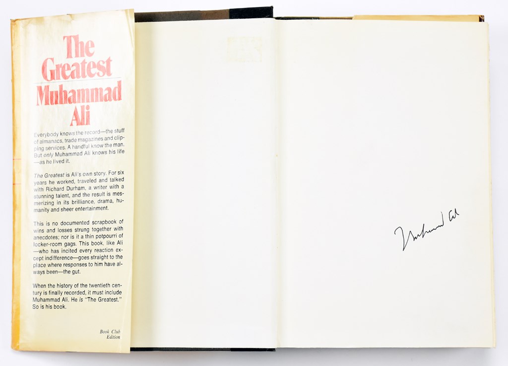 Muhammad Ali Book Signed Three Times