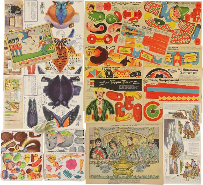 Fine Assortment of 1940’s-60’s Die-Cuts from Nabisco, Post, Etc (45)
