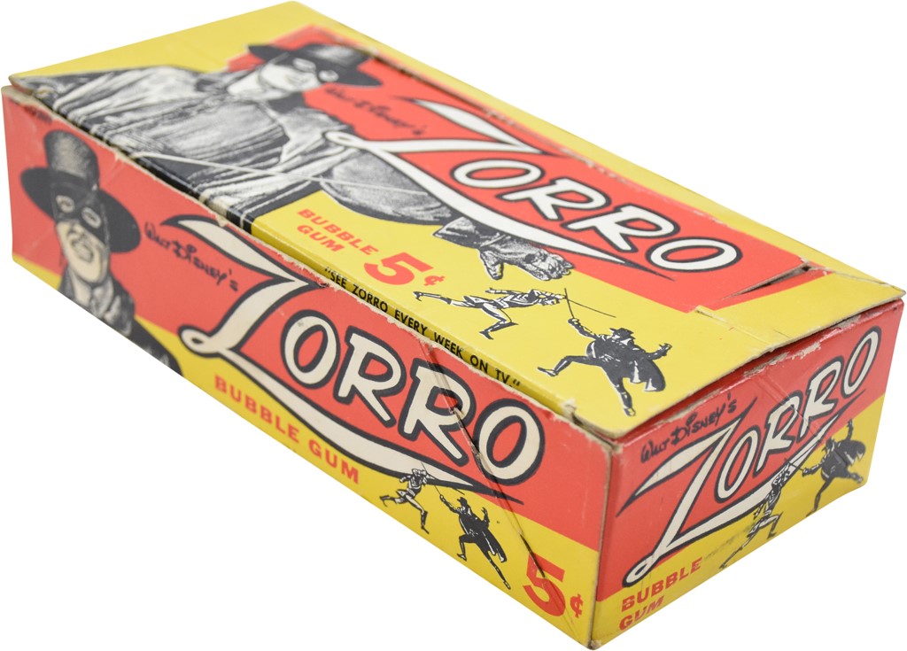 - 1957 Topps Zorro 5 Cent Display Box
