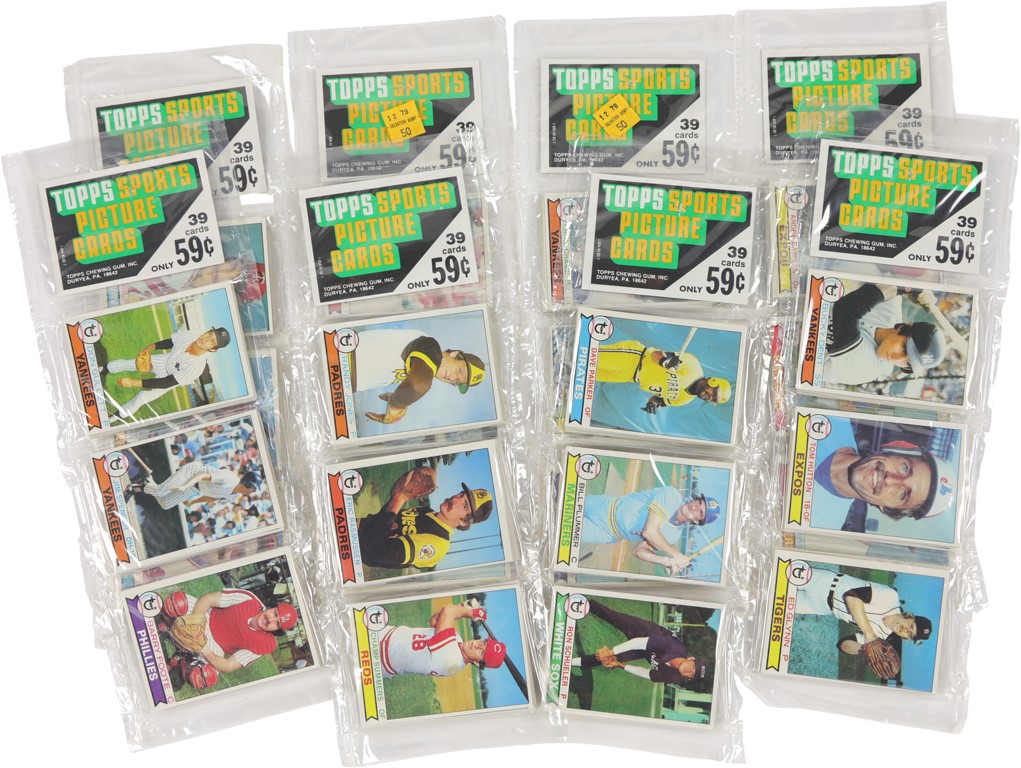 - 1979 Topps Baseball Rack Packs (8)