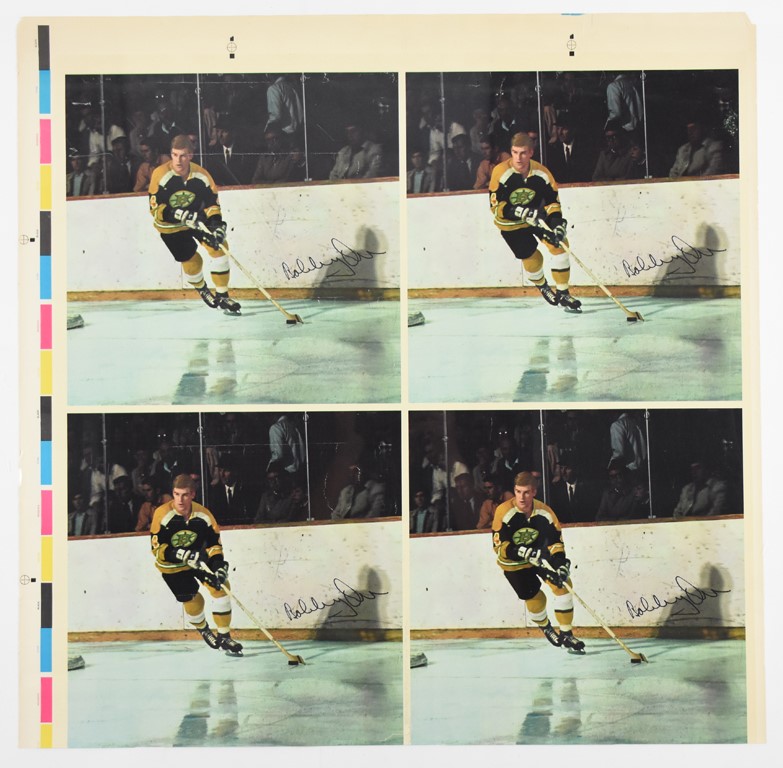 1972 Bobby Orr Record Album Uncut Sheet