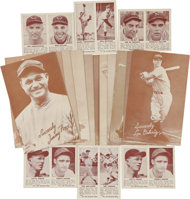 The Rube Oldring Collection - Rube Oldring's 1941 Double Play and Exhibit Cards (30+)