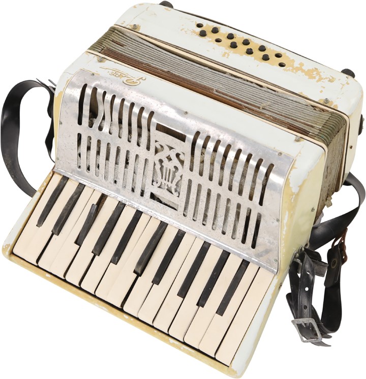 Rock And Pop Culture - Accordion Owned and Played by John Lennon - EXACT Photo Proof!