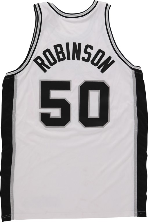 - 2000-01 David Robinson San Antonio Spurs Game Worn Jersey
