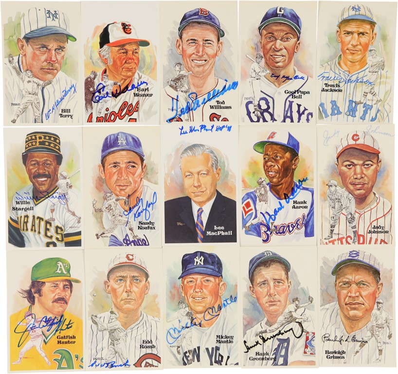 Baseball Autographs - Collection of Signed Perez-Steele Postcards (85 Different)
