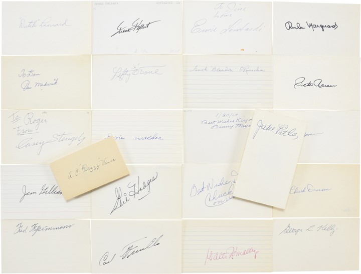 Large Collection of Brooklyn & LA Dodgers Signatures (1,100 Different)