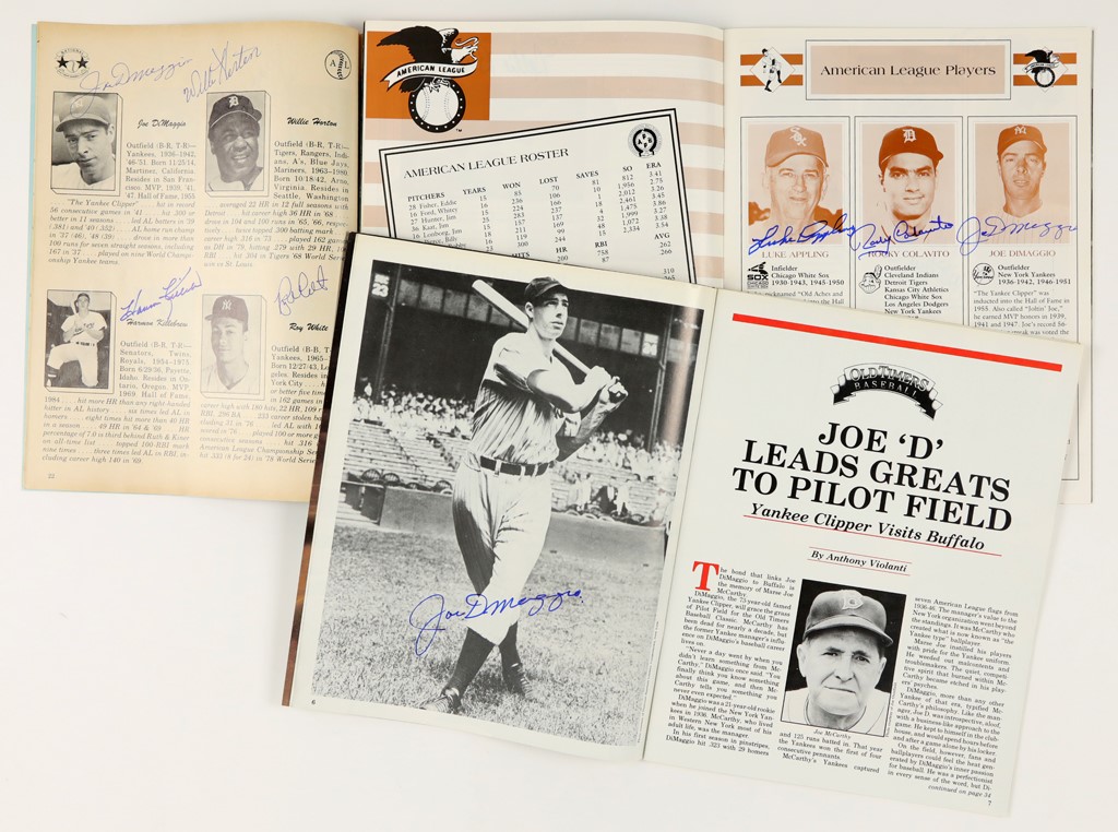 Baseball Autographs - 1982-89 Old Timers Heavily Signed Program Run (475+ Autos)