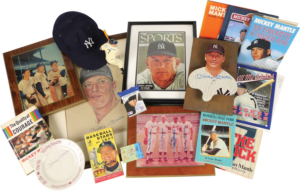 Mickey Mantle Autograph Collection (30+)