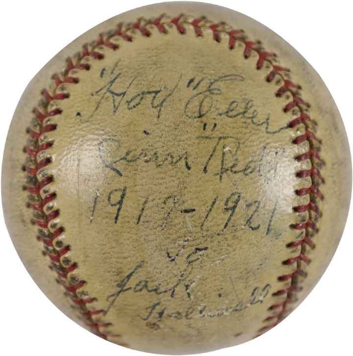 Chicago Black Sox Collection (1919-2019) - 1919 World Series Two-Game Winner Hod Eller Single Signed Baseball (JSA)