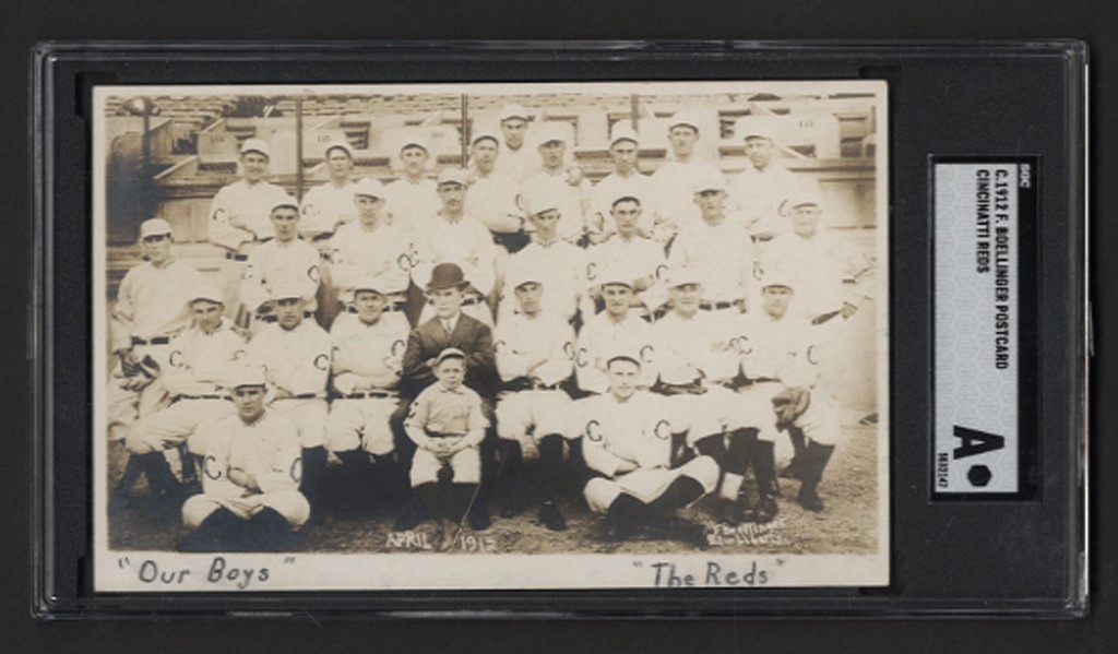 Early Baseball - 1912 Cincinnati Reds Real Photo Postcards