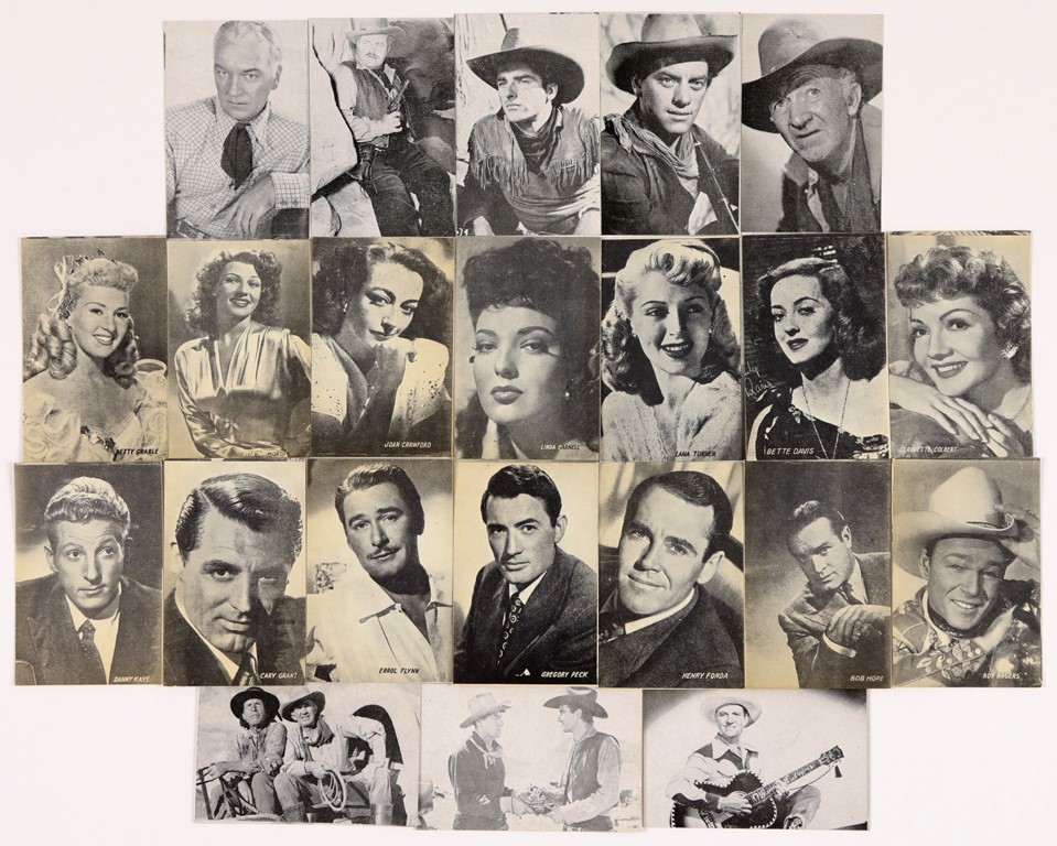 Hoard of 1940s Movie Stars & Westerns Non Sports Cards (1268)