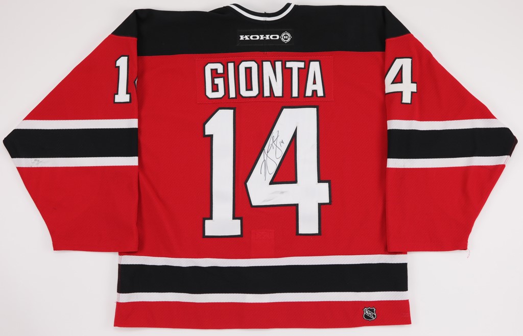 - 2001-02 Brian Gionta Signed Game Worn Devils Jersey (MeiGray)