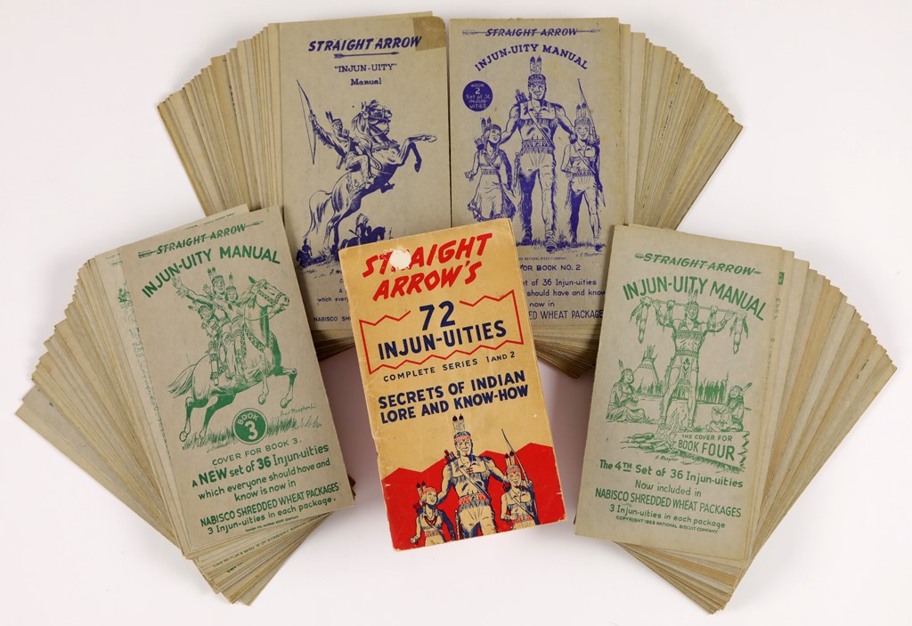 - 1940's-50's Straight Arrow Cereal Cards and Booklet (144)