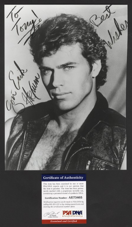 Rock And Pop Culture - Jon Erik Hexum Signed Photograph - Obtained In-Person (PSA)