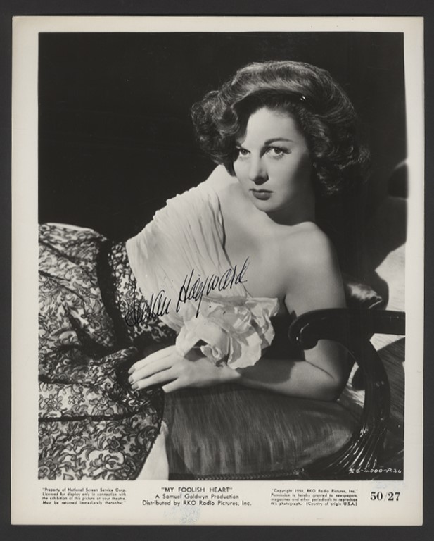 Rock And Pop Culture - 1950 Susan Hayward Signed Movie Still - Obtained In-Person (PSA)