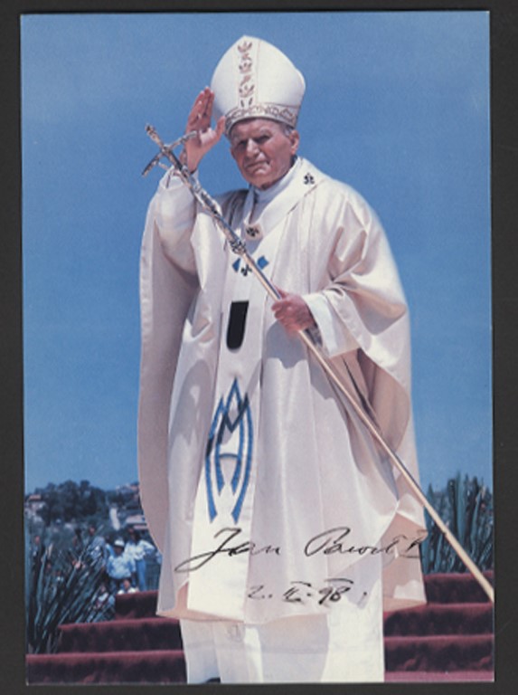 Rock And Pop Culture - Pope John Paul II Signed Photograph (LOA)