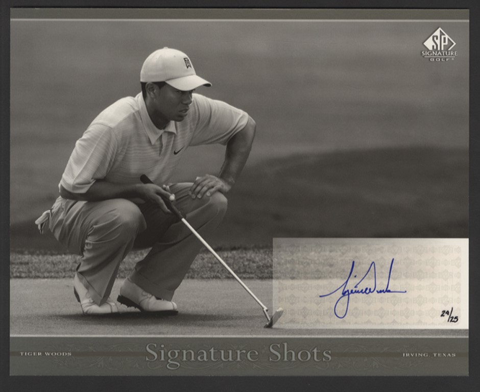 Olympics and All Sports - Tiger Woods "Signature Shots" Signed Photograph LE /25 (UDA)