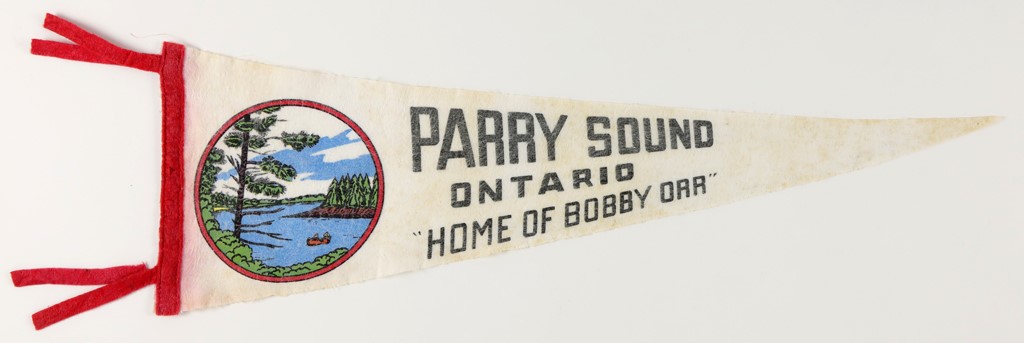 Bobby Orr And The Boston Bruins - Rare Bobby Orr Parry Sound Felt Pennant