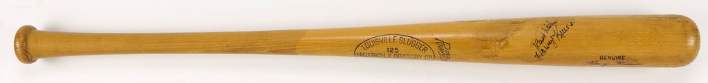 Baseball Autographs - Harvey Kuenn Single Signed Bat