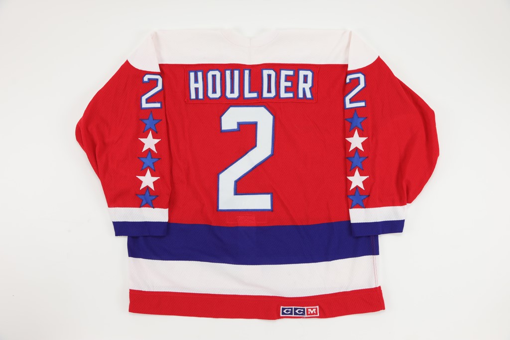 Hockey - 1989-90 Bill Houlder Washington Capitols Game Worn Jersey