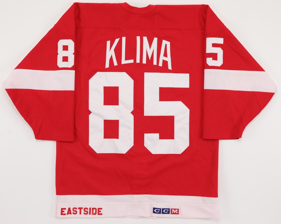 Circa 1988-89 Petr Kilma Detroit Red Wings Game Worn Jersey
