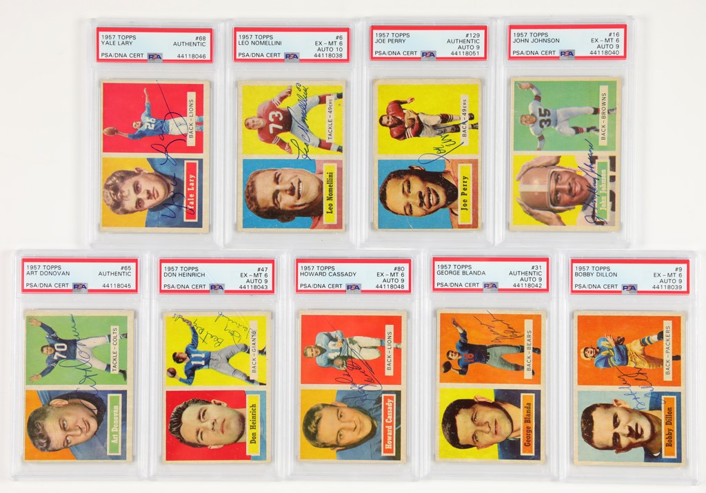 1957 Topps PSA Dual Graded Signed Collection (13)