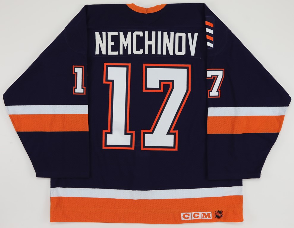 Hockey - 1998-99 Sergei Nemchinov New York Islanders Game Worn Jersey