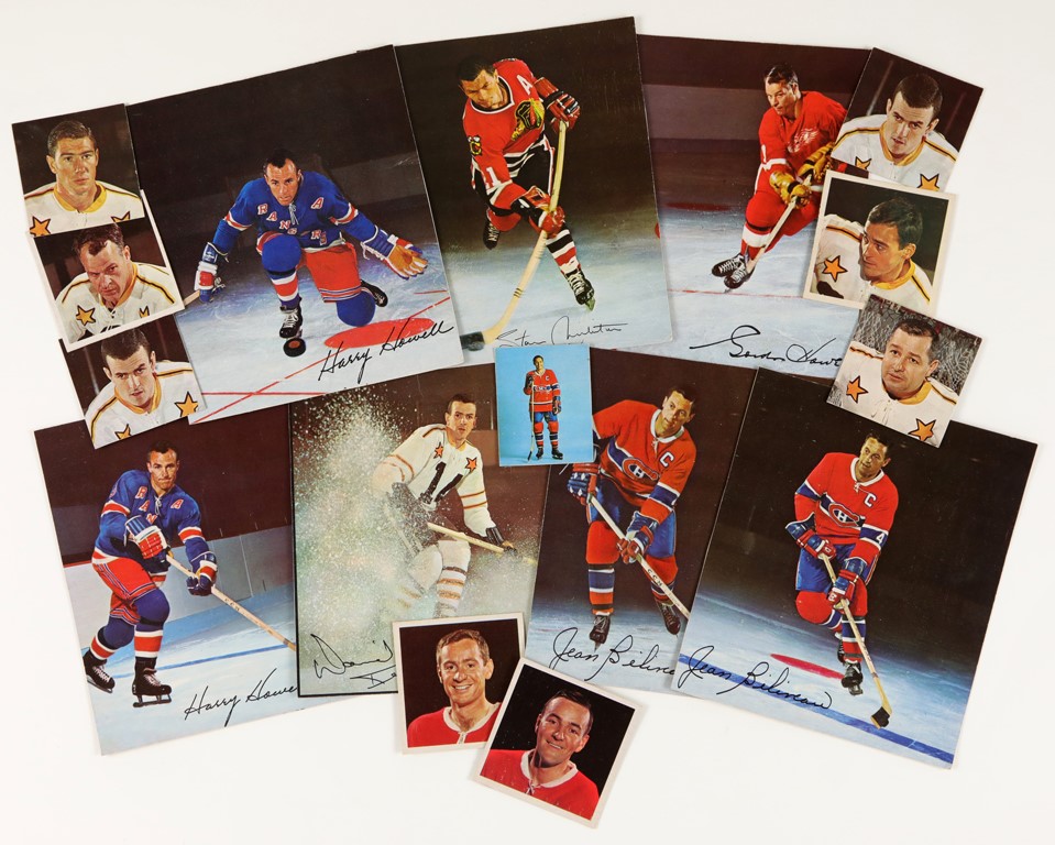 Hockey Cards - 1960s Hockey Box Panels with Stars