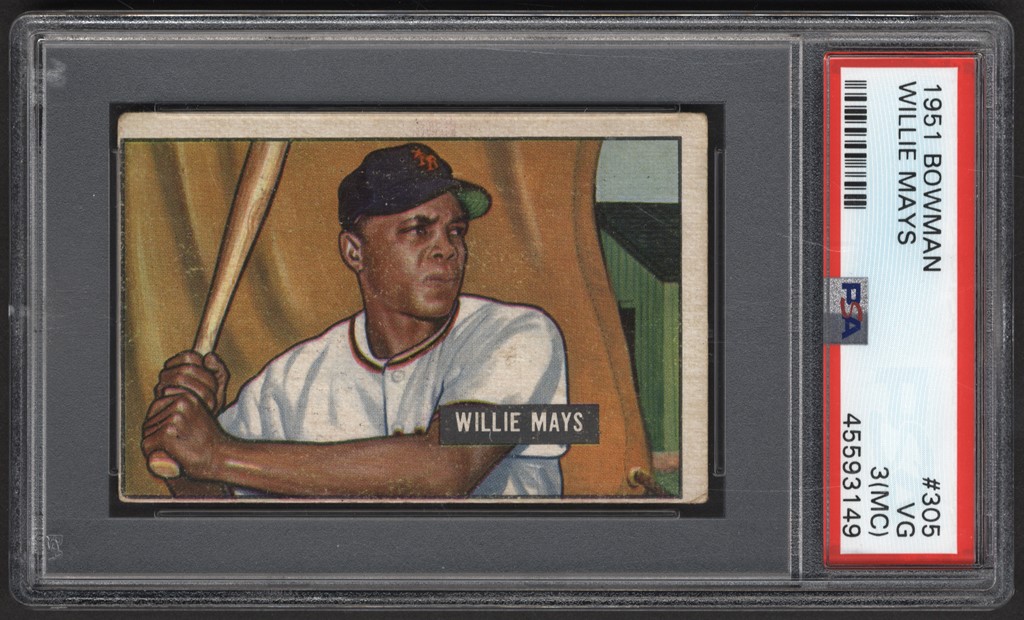 1951 Bowman Partial Set with Mays Rookie (151/324)