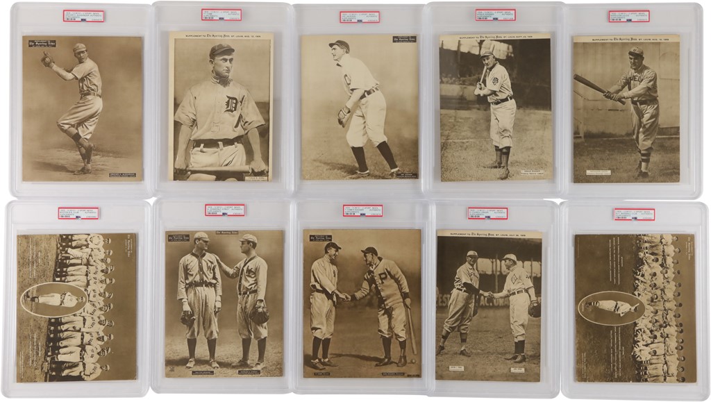 1909-13 M101-2 Sporting News Supplements Near-Set w/PSA (96/100)