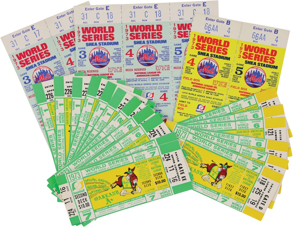 1973 World Series Full Tickets to All Seven Games (25)