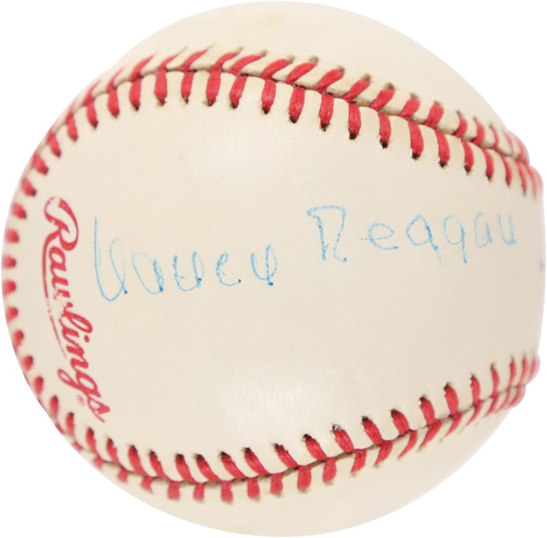 Rock And Pop Culture - Nancy Reagan Single-Signed 1988 World Series Baseball (PSA)