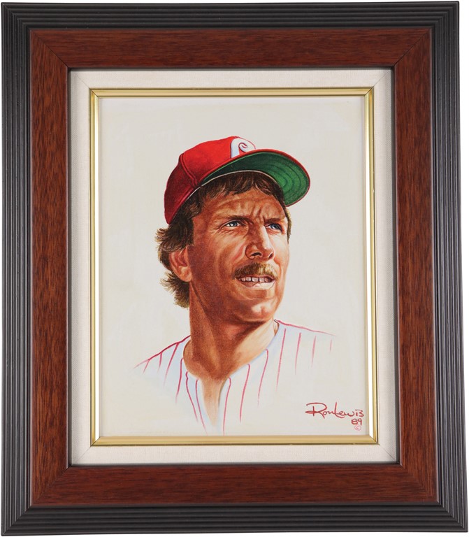 Phillies Collection - Mike Schmidt "Living Legends" Original Artwork by Ron Lewis