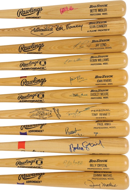 Celebrity Signed Baseball Bats with Signed LOAs (11)