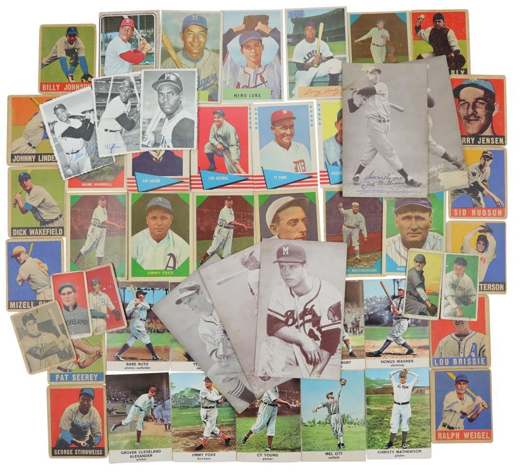 - T206-1960s Topps, Leaf, Bowman, Exhibit & More Baseball Collection w/HOFers (1,250+ Cards)