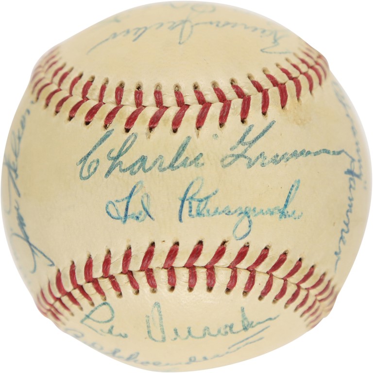 High Grade 1954 National League All-Star Team-Signed Baseball (PSA)