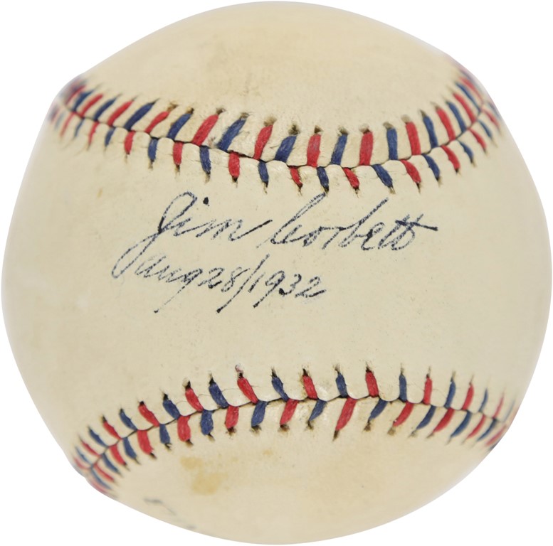 Muhammad Ali & Boxing - James J. Corbett Single-Signed Baseball (PSA)