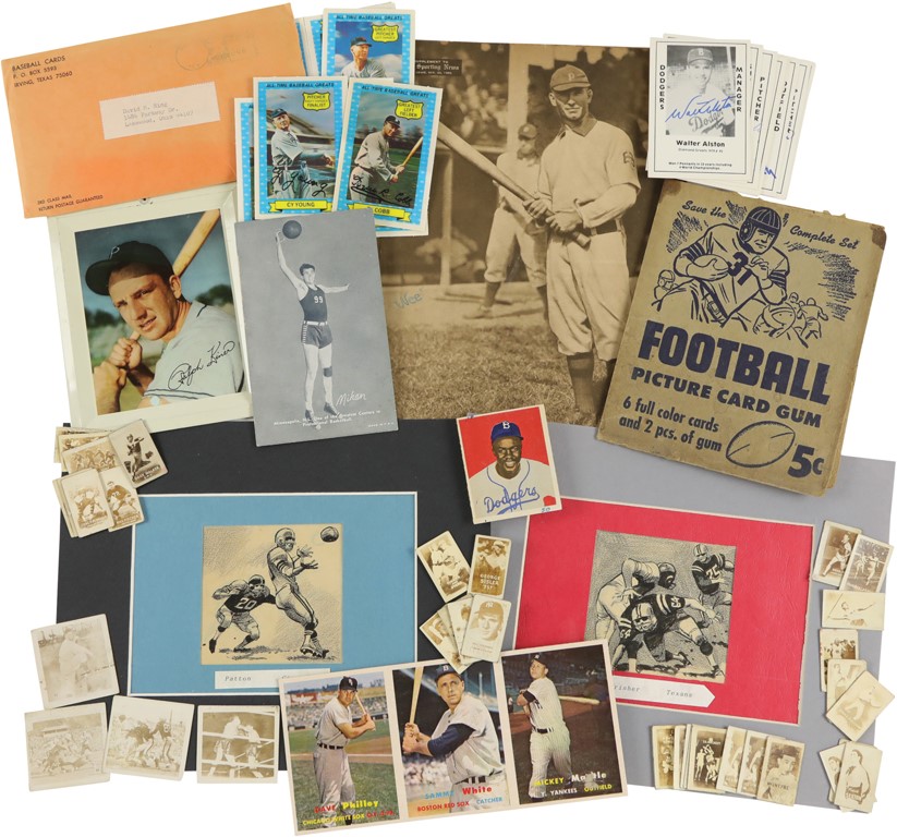 Unusual Vintage Baseball & Football Card Collection from Hobby Old Timer