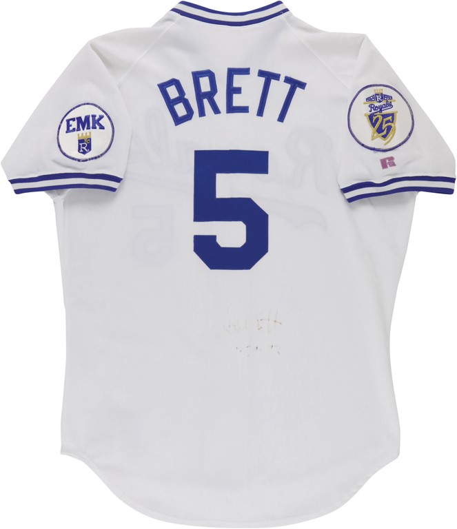 One of George Brett‚s Final Game Worn Jerseys