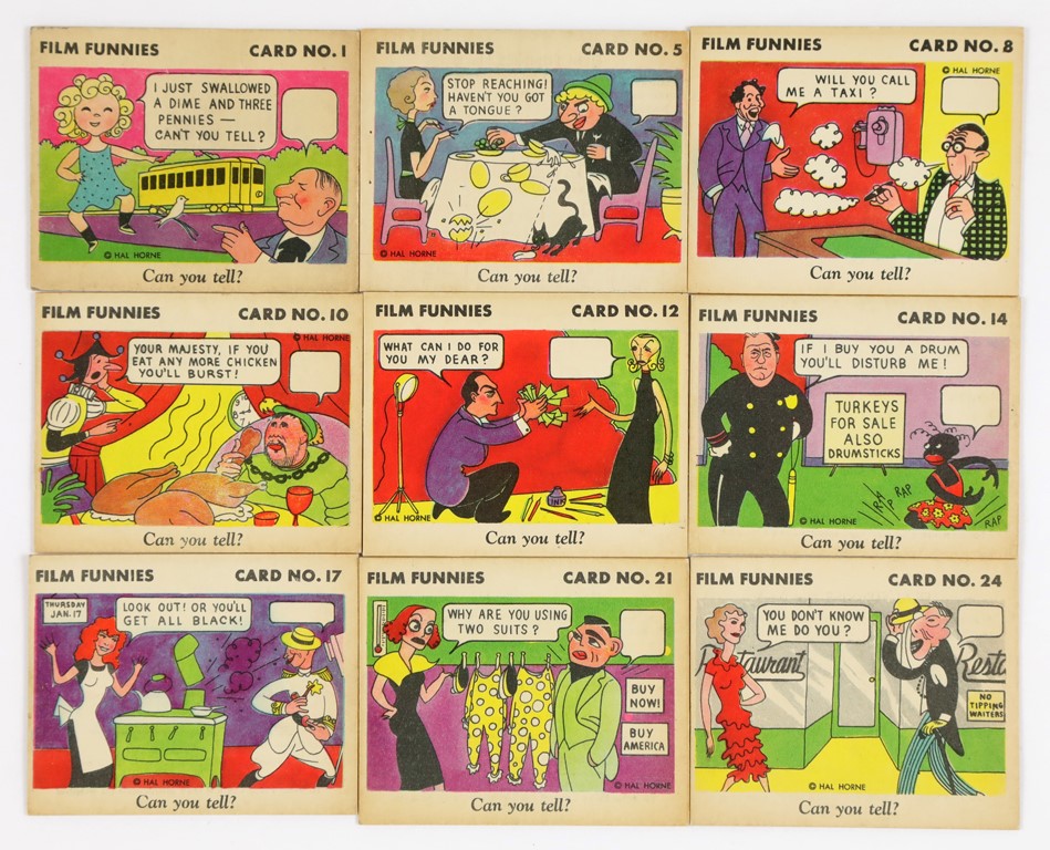 - 1935 R48-1 Gum Inc. Film Funnies Complete Set of 24