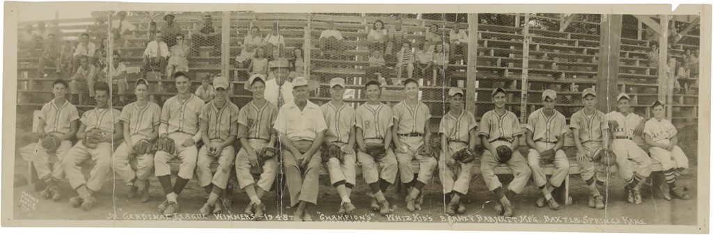 Mantle and Maris - 1948 Baxter Springs "Whiz Kids" Champions Panorama feat. Mickey Mantle